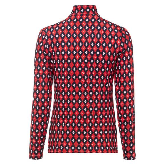 NEW GOLFINO classic tricolor troyer sweater in red/black/white - Picture 3 of 3